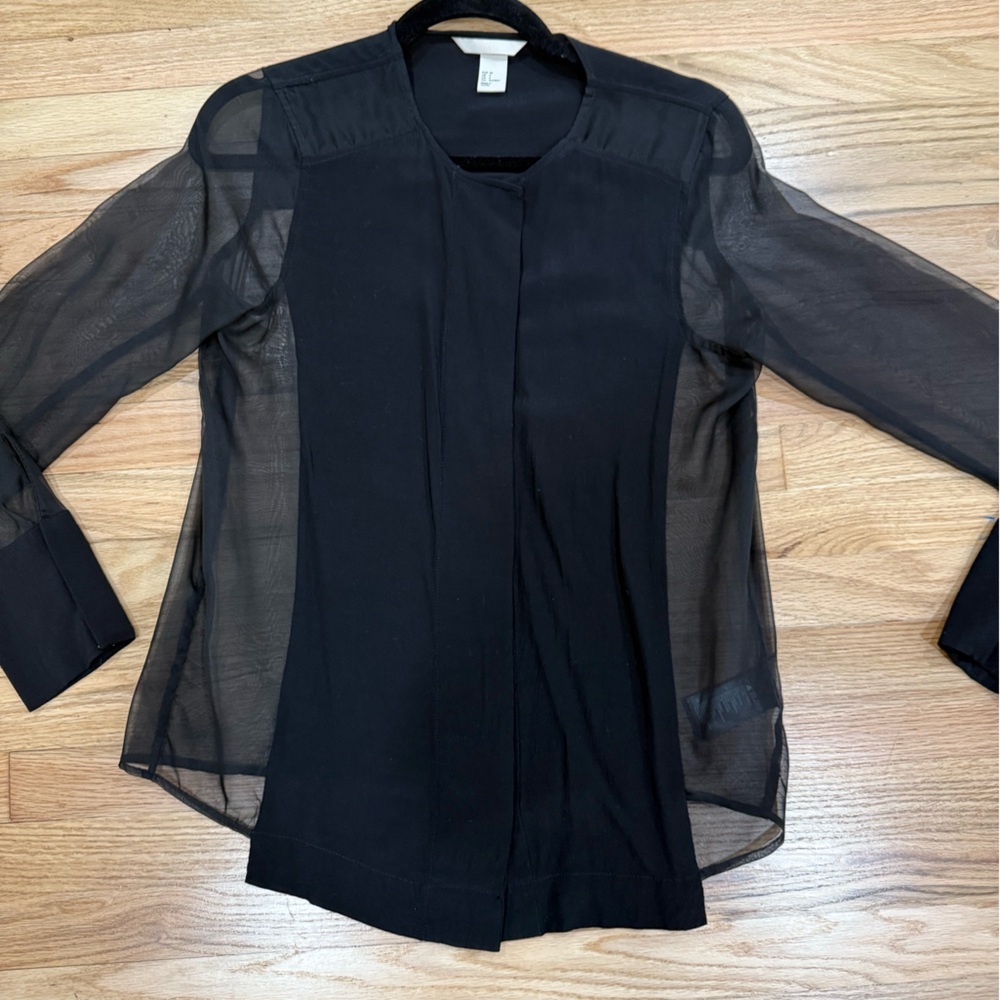 H&M sheer blouse